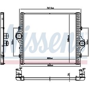 NISSENS 961506 - Intercooler fits: TOYOTA LAND CRUISER, LAND CRUISER PRADO 3.0D 08.09-