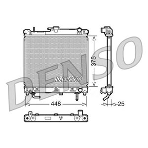 DRM47003 Mootori radiaator (Automaatne) sobib: SUZUKI JIMNY 1.3 09.98 