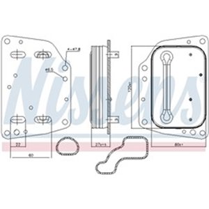 NIS 90882 Oil cooler fits  ALFA ROMEO MIT - Top1autovaruosad