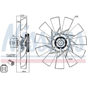 86131 Clutch, radiator fan NISSENS - Top1autovaruosad