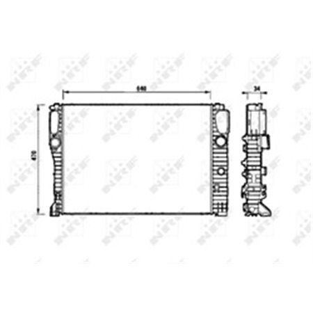 53829 Radiaator,mootorijahutus NRF