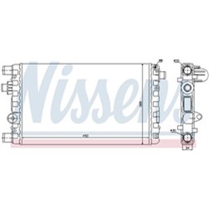 NIS 61785 Mootori radiaator (Manuaalne) sobib: FIAT SEICENTO / 600 1.1 01.9