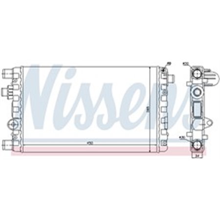 61785 Radiator, engine cooling NISSENS