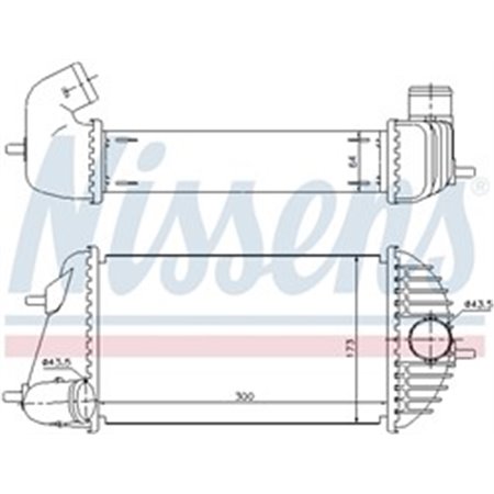 96465 Kompressoriõhu radiaator NISSENS