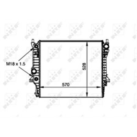 53805 Radiaator,mootorijahutus NRF