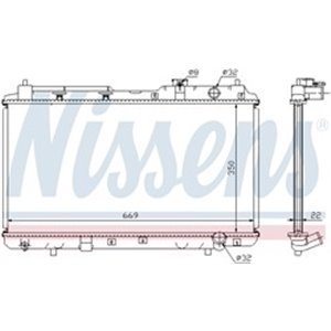 NISSENS 68101A - Engine radiator fits: HONDA CR-V I 2.0 10.95-02.02