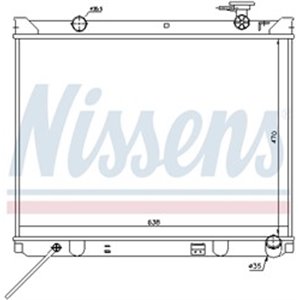 NIS 66766 Mootori radiaator sobib: KIA SORENTO I 2.5D 08.02 