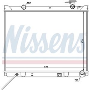 NISSENS 66766 - Engine radiator fits: KIA SORENTO I 2.5D 08.02-12.11