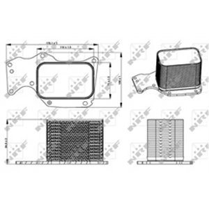 NRF 31284 - Oil cooler (automatic/manual) fits: BMW 1 (F20), 1 (F21), 2 (F22, F87), 2 (F23), 3 (F30, F80), 3 (F31), 3 GRAN TURIS