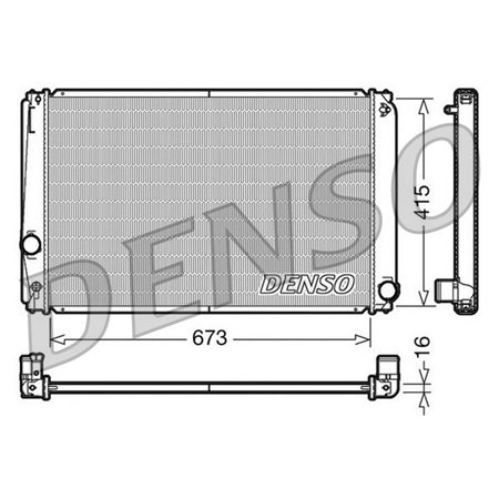 DRM50051 Jäähdytin, moottorin jäähdytys DENSO