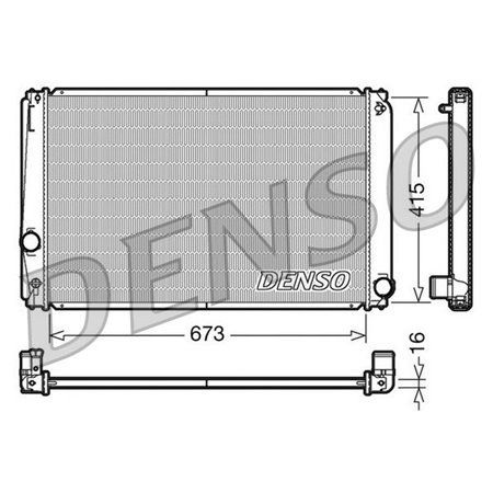 DENSO DRM50051 - Engine radiator (Manual) fits: TOYOTA RAV 4 III, RAV 4 IV 2.0/2.4/2.5 11.05-