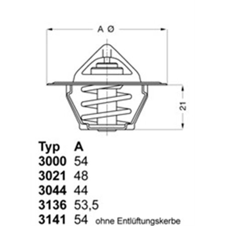 3000.75 Termostaat,Jahutusvedelik BorgWarner (Wahler)