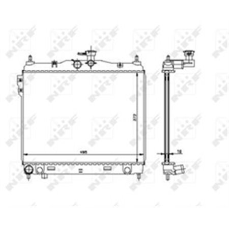 53361 Radiaator,mootorijahutus NRF