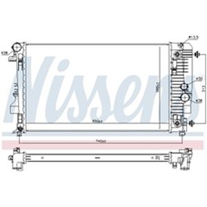 NISSENS 67174 - Engine radiator (Automatic) fits: MERCEDES VIANO (W639), VITO / MIXTO (W639), VITO (W639) 2.0D-3.7 09.03-