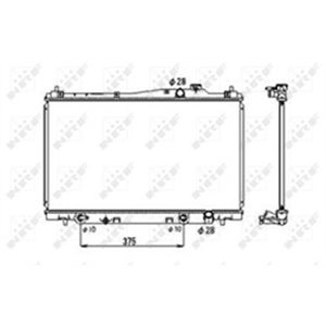 NRF 53678 Mootori radiaator sobib  HONDA  - Top1autovaruosad