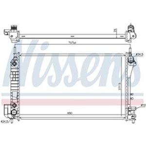 NIS 630703 Mootori radiaator sobib: CADILLAC BLS OPEL SIGNUM, VECTRA C, VEC