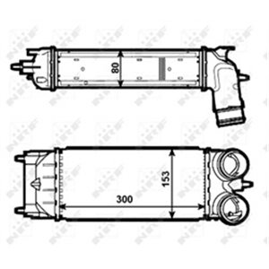 NRF 30548 - Intercooler fits: CITROEN C5 III; PEUGEOT 508 I 1.6D 07.10-