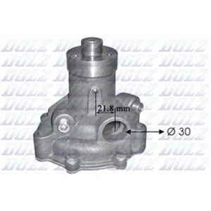 DOLZ S239 - Water pump fits: IVECO ZETA; AGRIFULL 50, 60, 80; CASE IH JX; FIAT 100-XX, 110-XX, 115-XX, 130-XX, 140-XX, 45-XX, 50