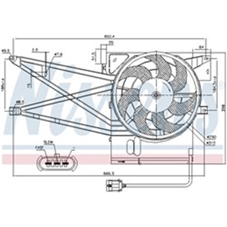 85017 Fan, engine cooling NISSENS