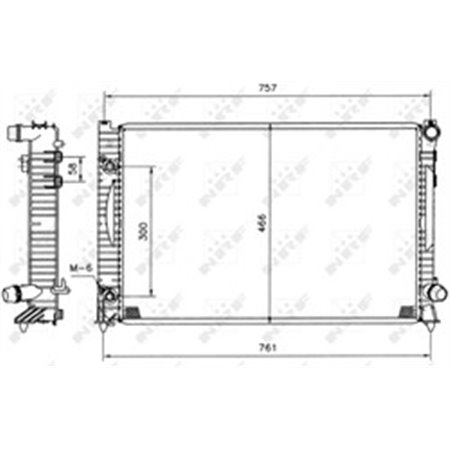 51586 Radiaator,mootorijahutus NRF