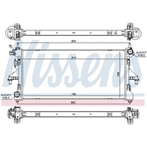 NIS 617879 Mootori radiaator sobib: FIAT DUCATO 2.3D/3.0CNG/3.0D 07.06 