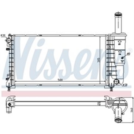 61923 Radiaator,mootorijahutus NISSENS