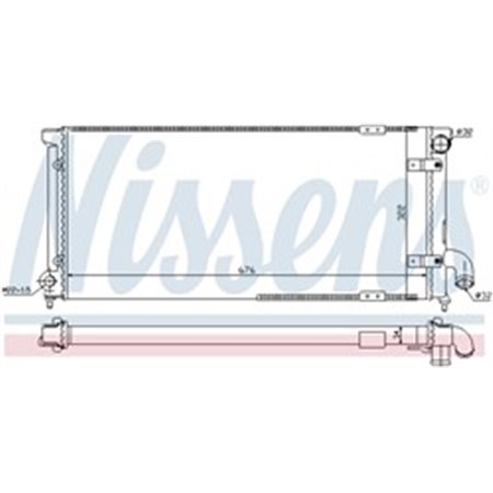 63989 Radiator, engine cooling NISSENS