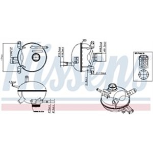 996171 Компенсационный бак, охлаждающая жидкость NISSENS - Top1autovaruosad
