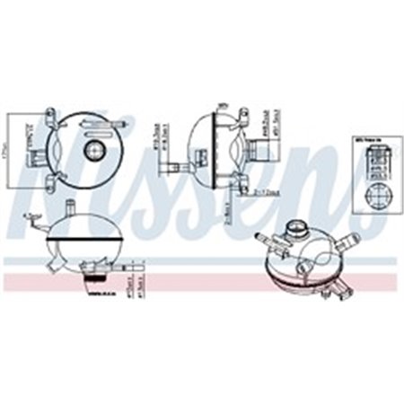 996171 Компенсационный бак, охлаждающая жидкость NISSENS