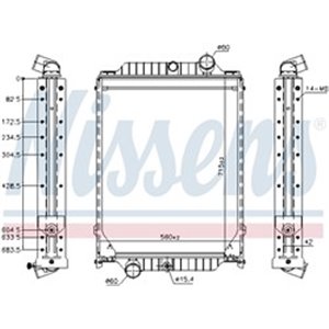 606366 Radiaator,mootorijahutus NISSENS - Top1autovaruosad