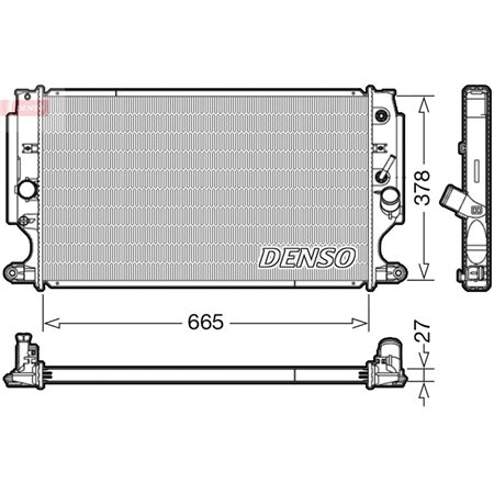 DRM50088 Radiator, engine cooling DENSO