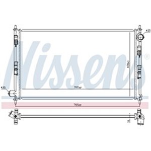 NIS 606855 Mootori radiaator sobib: MITSUBISHI OUTLANDER III 2.0/2.0LPG 08.1