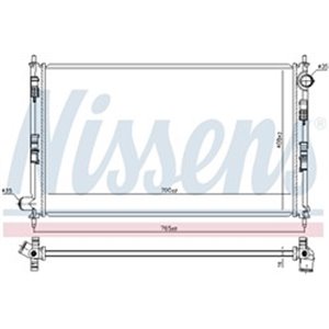 NISSENS 606855 - Engine radiator fits: MITSUBISHI OUTLANDER III 2.0/2.0LPG 08.12-