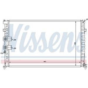 NIS 63747 Mootori radiaator sobib: PEUGEOT 406 2.0 03.97 12.04