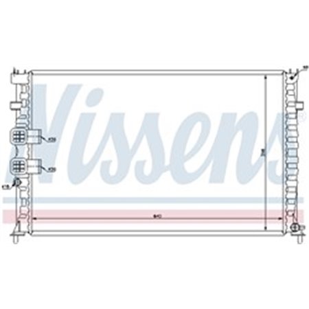 63747 Radiator, engine cooling NISSENS