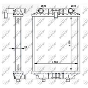 NRF 59183 Mootori radiaator sobib: AUDI A4 B8, A5, A7, A8 D4, Q5 3.0 6.3 11