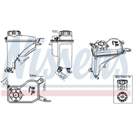 996268 Expansion Tank, coolant NISSENS