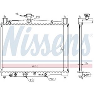 64801 Radiator, engine cooling NISSENS - Top1autovaruosad