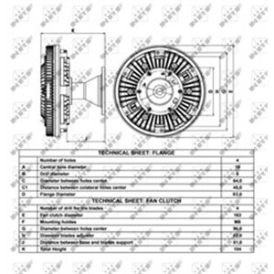 49047 Koppling, radiatorfläkt NRF - Top1autovaruosad