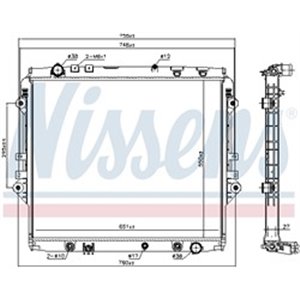 NISSENS 606068 - Engine radiator fits: TOYOTA HILUX VIII 2.4D/2.8D 05.15-