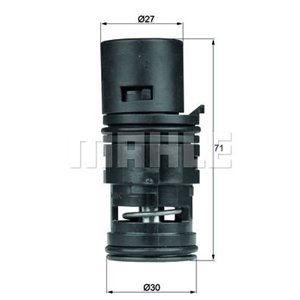 TO 7 75 Termostaat,Õlijahutus MAHLE - Top1autovaruosad