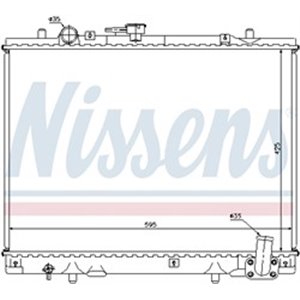 NIS 62892 Mootori radiaator sobib: MITSUBISHI L200 2.5D 06.96 12.07