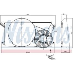 85825 Fan, engine cooling NISSENS - Top1autovaruosad