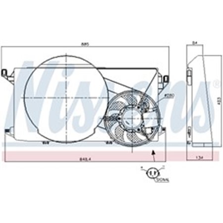 85825 Ventilaator,mootorijahutus NISSENS