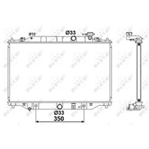 NRF 58417 Mootori radiaator sobib: MAZDA CX 5 2.2D 04.12 02.17