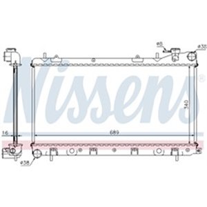 NISSENS 67704A - Engine radiator fits: SUBARU FORESTER, IMPREZA 1.6/1.8/2.0 08.92-09.02