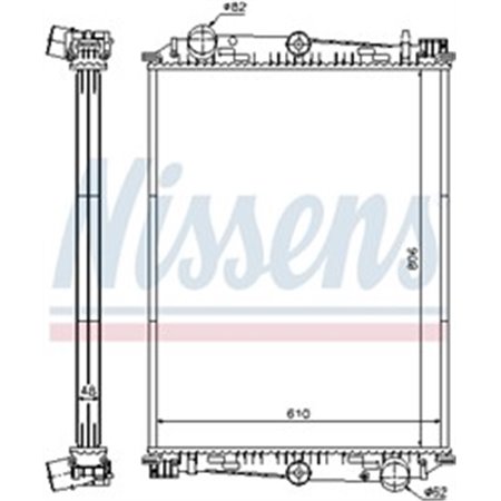 614400 Radiaator,mootorijahutus NISSENS