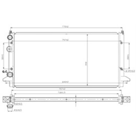 58950 Radiator, engine cooling NRF