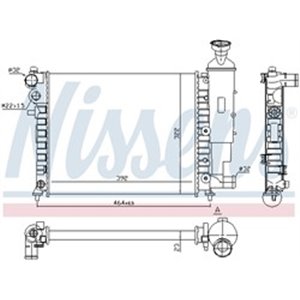 61358 Radiaator,mootorijahutus NISSENS - Top1autovaruosad