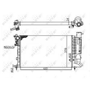 NRF 50475 Mootori radiaator sobib: CITROEN XSARA, ZX PEUGEOT 306 1.1/2.0 0